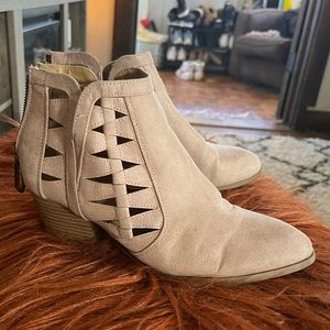 Blush pink bootie worn twice